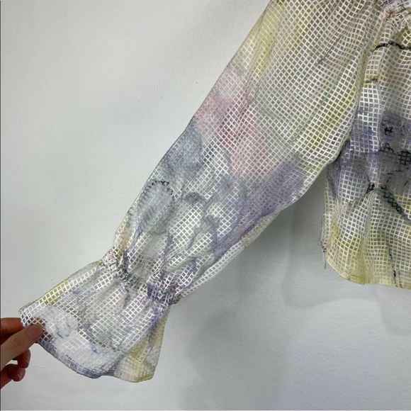 Aje. Cropped Mesh Top Size 6 - Picture 4 of 7